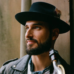 Temple Fedora Navy | Stetson Hats