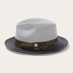 Andover Milan Fedora Grey Black | Stetson Hats