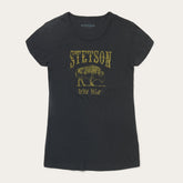 Bison Graphic Tee Black | Stetson Women