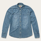 Denim Snap Front Western Shirt Blue | Stetson Women