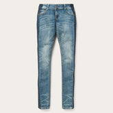 Skinny Fit Stripe Leg Jean Blue | Stetson Women