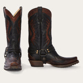Biker Outlaw Oiled Leather Cowboy Boot Brown | Stetson