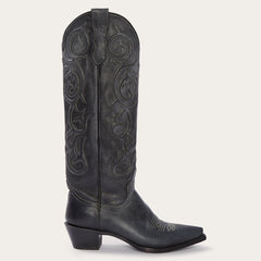 Blair Corded Side Zip Cowboy Boot Black | Stetson