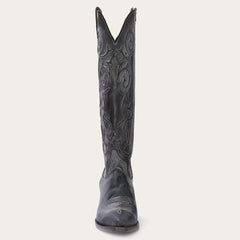 Blair Corded Side Zip Cowboy Boot Black | Stetson