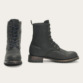 Sam Lace Up Black Leather | Stetson