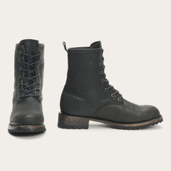 Sam Lace Up Black Leather | Stetson