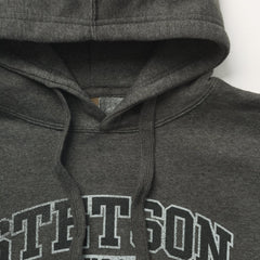 Charcoal Heather Fleece Hooded Sweatshirt Grey | Stetson Men