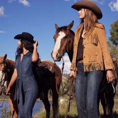 Fringe Suede Jacket Tan | Stetson Women