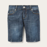 Dark Wash Denim Shorts Blue | Stetson Women