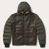Stetson Hooded Suede Jacket Brown | Stetson Men