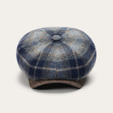 Wool Check Hatteras Blue/Grey Check | Stetson Hats