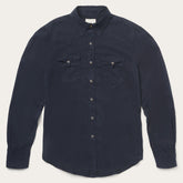 Navy Twill Shirt Blue | Stetson Men