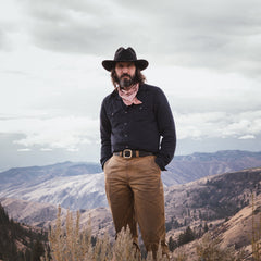 Navy Twill Shirt Blue | Stetson Men