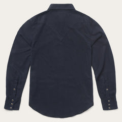 Navy Twill Shirt Blue | Stetson Men