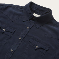 Navy Twill Shirt Blue | Stetson Men