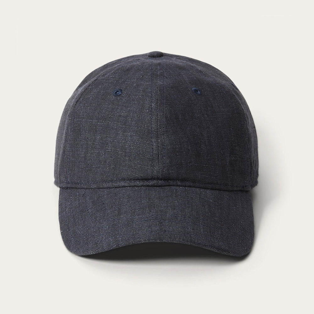 Linen Baseball Cap Dark Grey | Stetson Hats