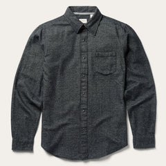 Brushed Twill Western Shirt Black | Stetson Men