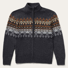 Western Cardigan Grey | Stetson Men