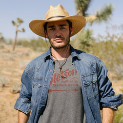 Vintage Arrow Graphic Tee Grey | Stetson Men