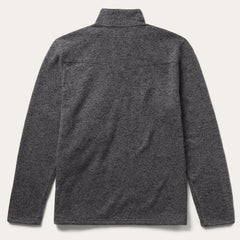 Button-Front Grey Pullover Knit Sweater Grey | Stetson Men