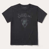 Bison Spirit Graphic Tee Black | Stetson Men