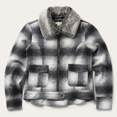 Plaid Cropped Jacket Black | Stetson Women