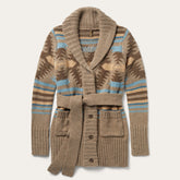 Chunky Knit Tie Sweater in Brown Wine | Stetson Women