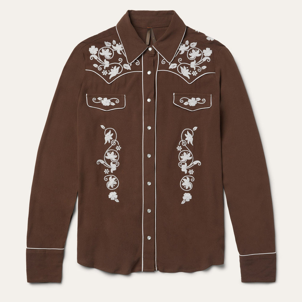 Classic Western Snap Shirt Brown | Stetson Women