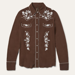 Classic Western Snap Shirt Brown | Stetson Women