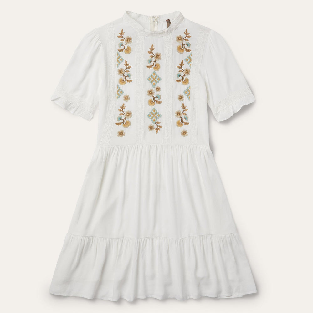 Flat Weave Dress White | Stetson Women