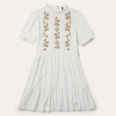 Flat Weave Dress White | Stetson Women