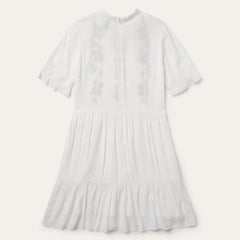 Flat Weave Dress White | Stetson Women