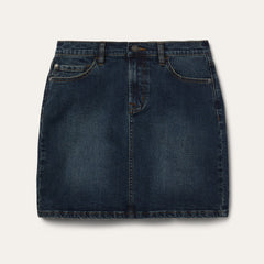 Stretch Denim 5-Pocket Skirt Blue | Stetson Women