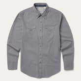 Diamond Print Western Shirt Grey | Stetson Men