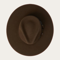 Midtown Wide Flat Brim Hat Oak | Stetson Hats