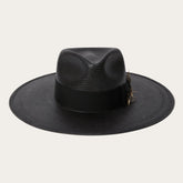 Atacama Straw Fedora Black | Stetson Hats