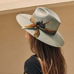 Caelus Straw Fedora Seafoam | Stetson Hats