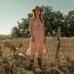 Cottage Floral Dress Red | Stetson Women