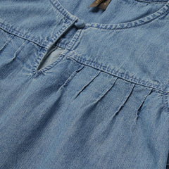 Short-Sleeved Denim Blouse Blue | Stetson Women
