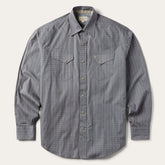 Horseshoe Stripe Print Shirt Grey | Stetson Men