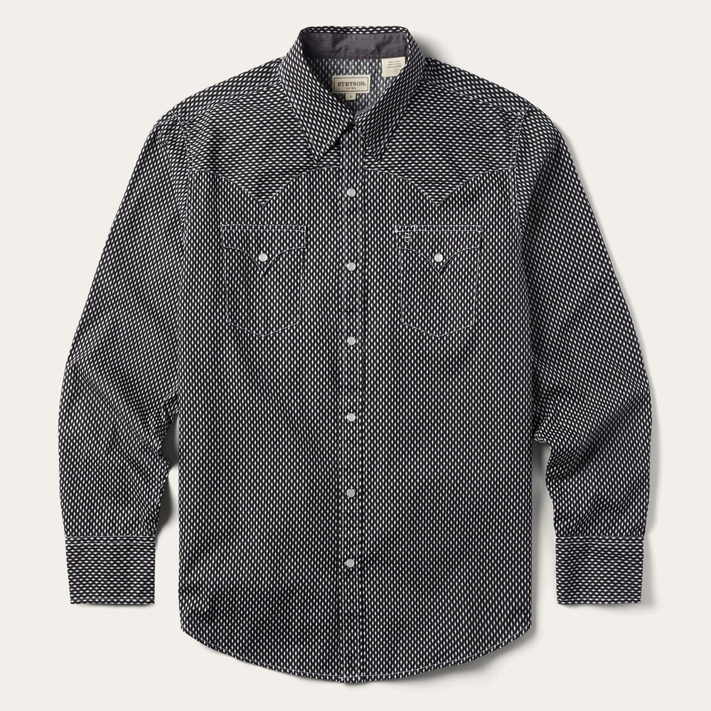 Black Diamond Shirt Black | Stetson Men