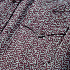 Chevron Grid Shirt Brown | Stetson Men