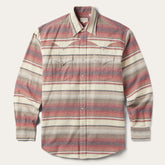 Brushed Twill Striped Shirt Red | Stetson Men