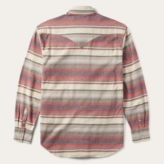 Brushed Twill Striped Shirt Red | Stetson Men