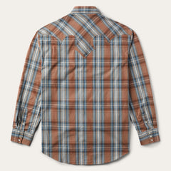 Rustic Plaid Western Shirt Brown | Stetson Men