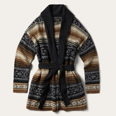 Brown Serape Belted Cardigan Brown | Stetson Women