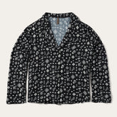 Southwestern Ditzy Print Blouse Black | Stetson Women