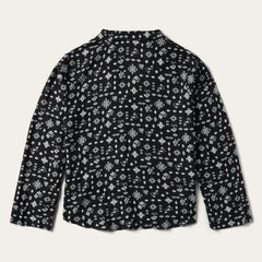 Southwestern Ditzy Print Blouse Black | Stetson Women