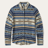 Indigo Serape Print Shirt Blue | Stetson Women