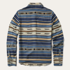 Indigo Serape Print Shirt Blue | Stetson Women